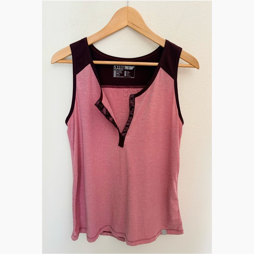 5.11 Tactical Pink and Maroon Tank Top - Picture 4 of 16